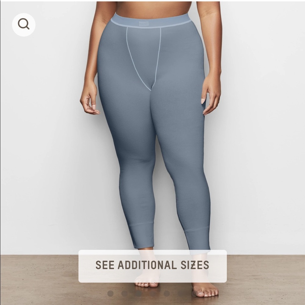 NWOT SKIMS COTTON RIB LEGGING  Core: SOOT Color Kyanite Size M from